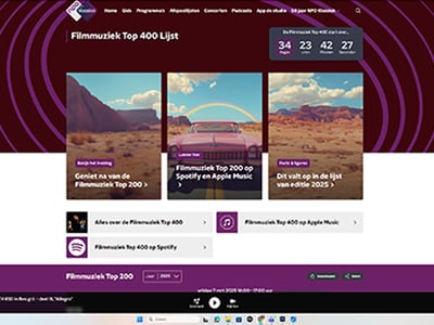 NPO Classical doubles Film Music Top List 