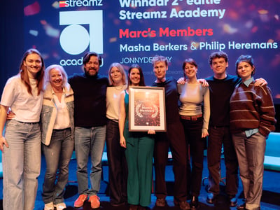 Masha Berkers and Philip Heremans win the second edition of Streamz Academy with 'Marc's Members' 