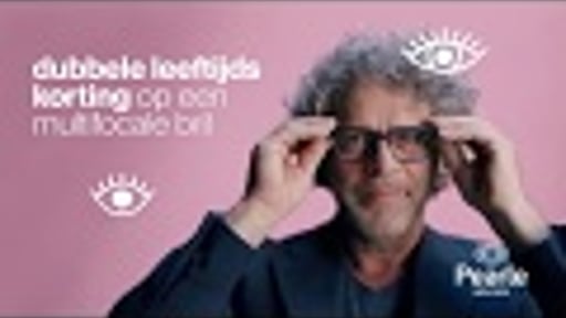 Dubbele leeftijdskorting op je multifocale bril bij Pearle Opticiens