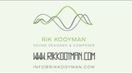 Rik Kooyman Audio Showreel 2018