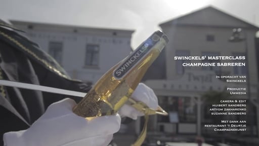 Swinckels' masterclass: champagne sabreren