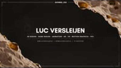 Luc Versleijen showreel 2022 - 3D Design & Animation