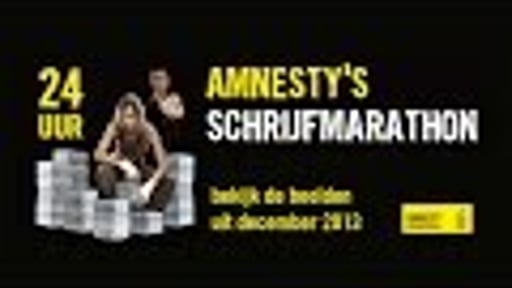 Amnesty's schrijfmarathon op 10 december