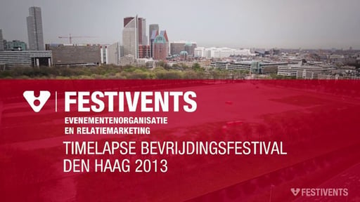 Timelapse op en afbouw Bevrijdingsfestival Den Haag 2013
