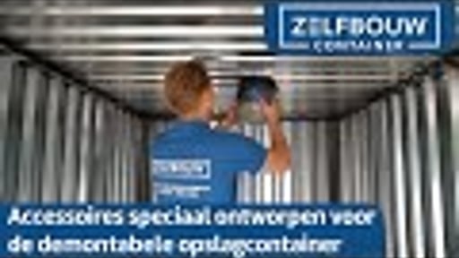 Accessoires speciaal ontworpen voor de demontabele opslag containers
