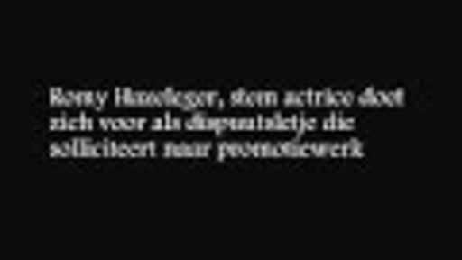 Stem actrice Romy Hazeleger imiteert studententrutje
