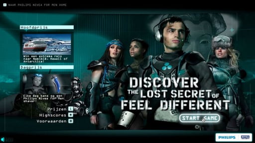 Philips Feel Different advergame