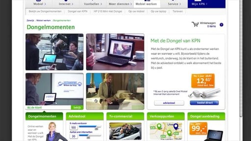 KPN Mobiel Data site & tvc