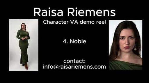 EN Character VA Demo Reel - Raisa Riemens