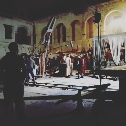 On set Malta film studios