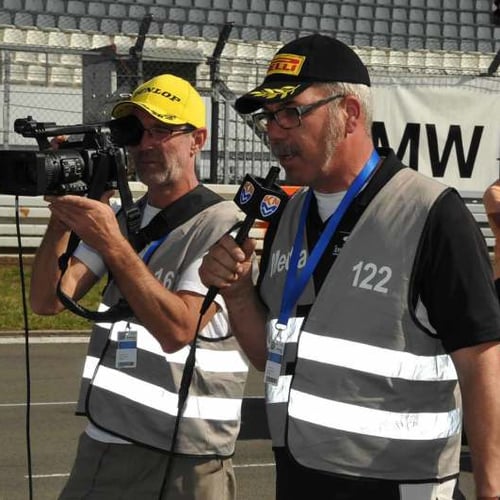 Opname motorraces