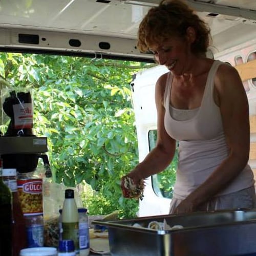 Koken in de bus