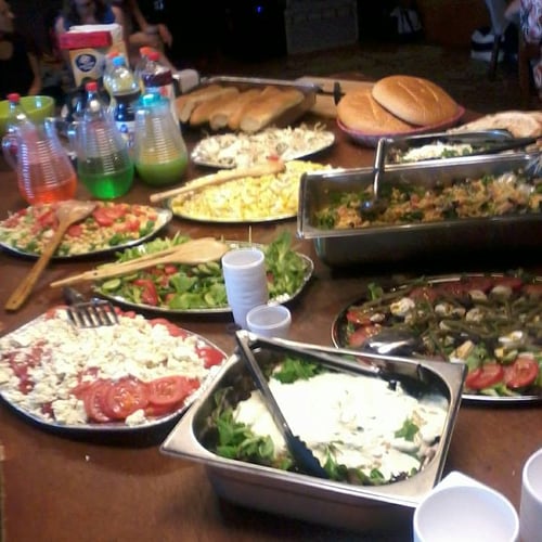 Lunch voor 70 figuranten