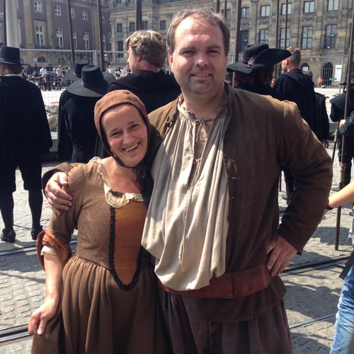Figurant begrafenisstoet Michiel de Ruiter