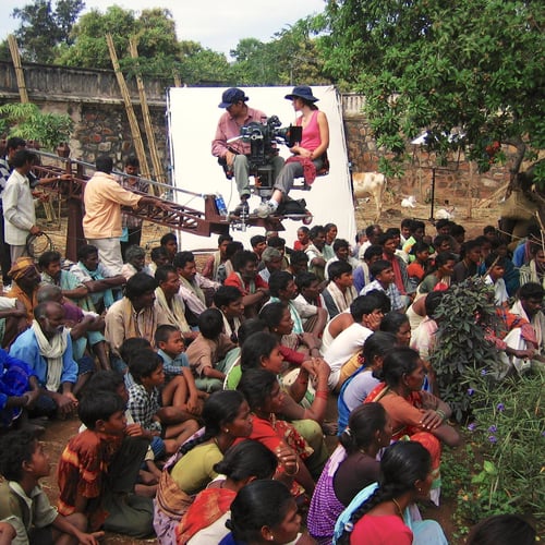 Verfilming van de speelfilm VANAJA, in India.