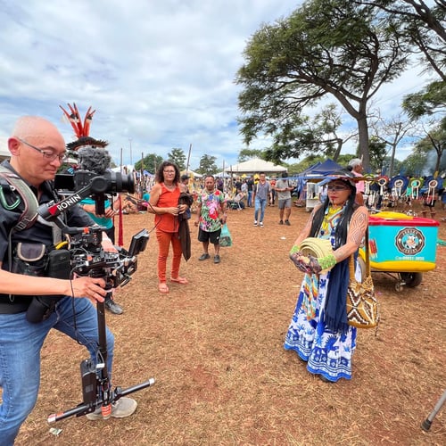 Filming A Feathered Memory (Een Gevleugelde Herinnering / Uma Memória Emplumada) in Brazil