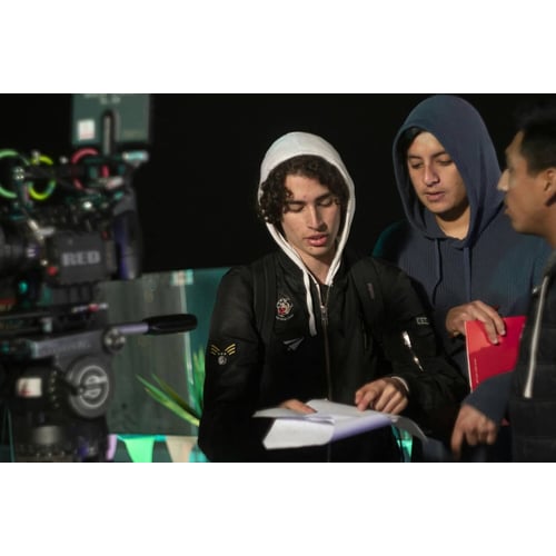 Talking with the crew