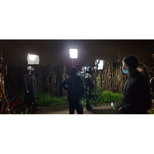 On set of 'Paralysis'