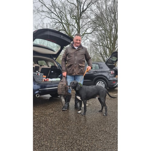 Rudolf with his dog GUUS 
