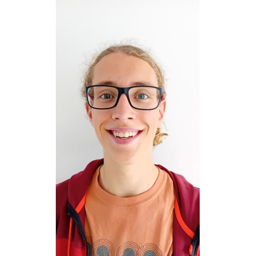 Portret lachend