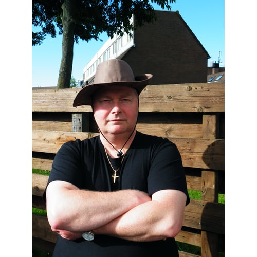 Met een Australische hoed in 2009