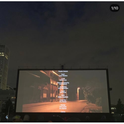big screen " MINAH" shortmovie Pleinbioscoop 