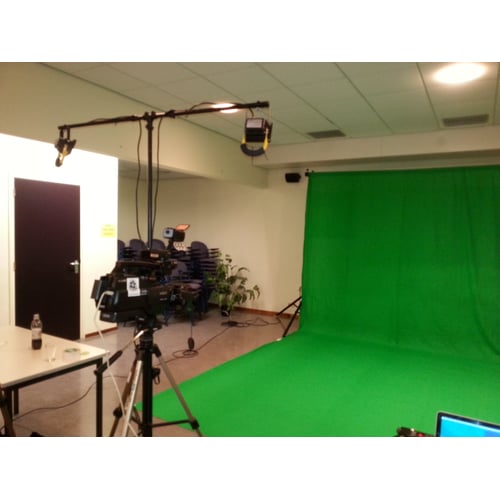 Filmen voor het greenscreen