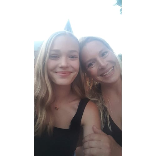 samen met dochter
