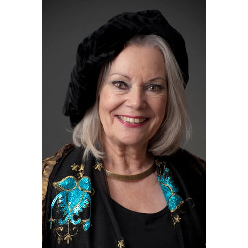 Portret met baret