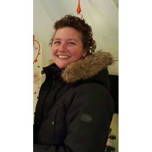 Vrolijke dame 