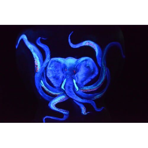 Bodypaint Blacklight op rug
