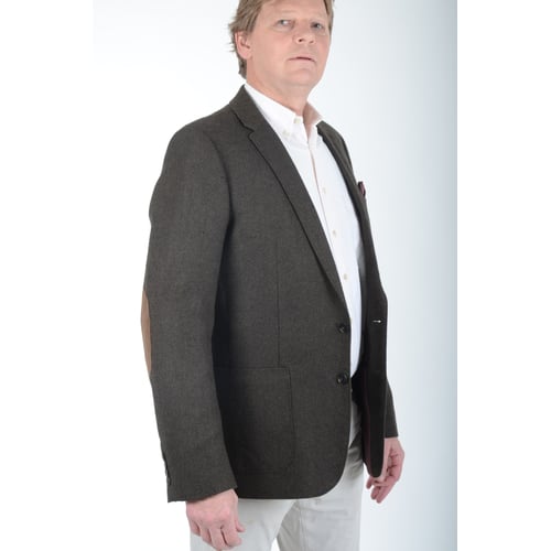 Dutch Actor Peter Rene as a Chique Person Visiting with Blazer, Standing Upright Looking Aside