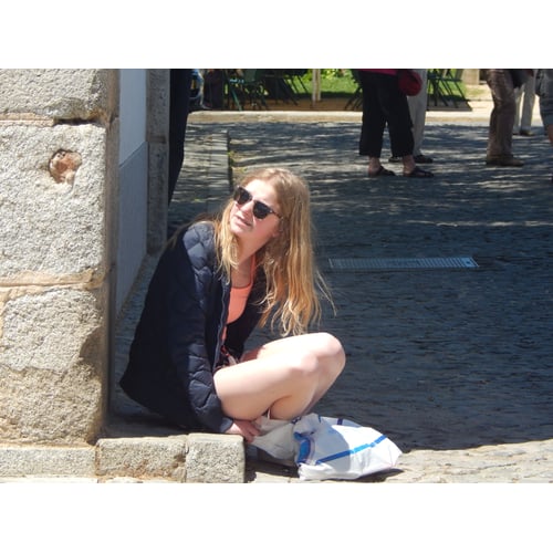 Lena op vakantie