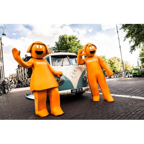 kostuumsen maskers voor WEGO Campagne