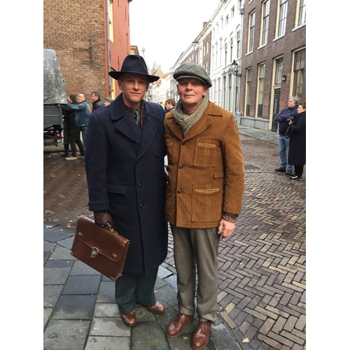Beginnend acteur Peter Rene samen met de ervaren Barry Atsma