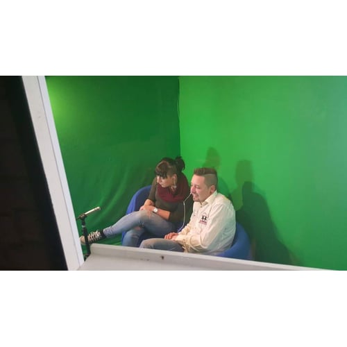 in de studio presentatiewerk