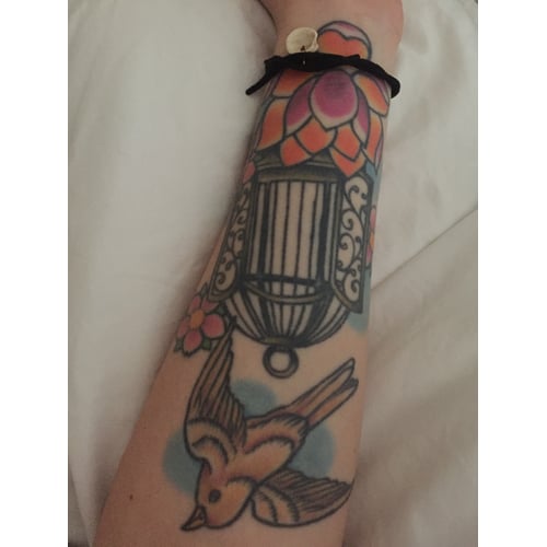 Tatoeage onderarm rechts