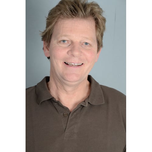 Dutch Actor Peter Rene as a Happy Father in Polo Shirt, Frontal Facial