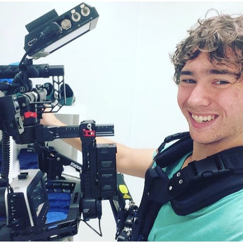 Met steadicam pak en ronin