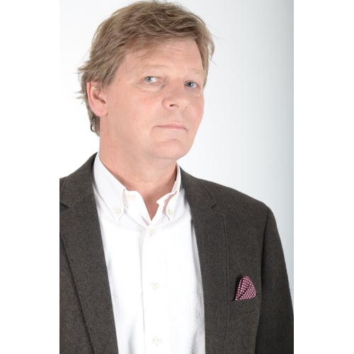 Dutch Actor Peter Rene as a Chique Person Visiting with Blazer, Oblique Looking Aside