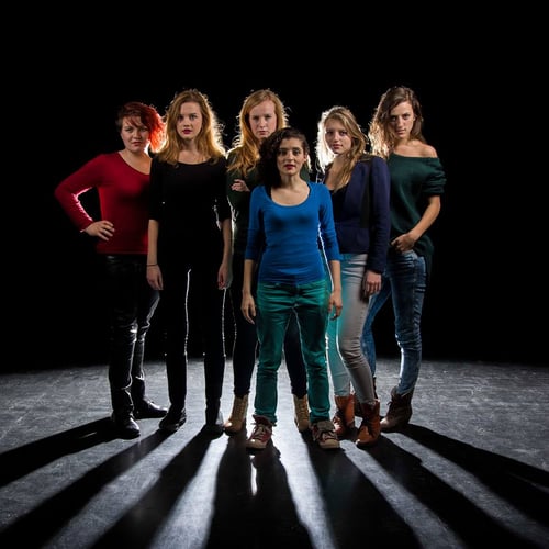 Fotoshoot, grasproductie midzomernachtsdroom