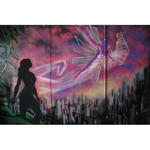 graffiti voor Videoclip Ilse de Lange