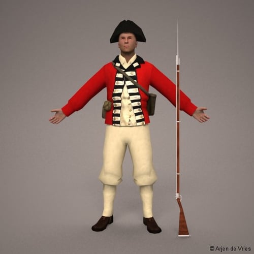 3D karakter in T-pose