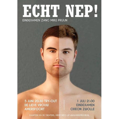 Poster voorstelling Mike Pruijn