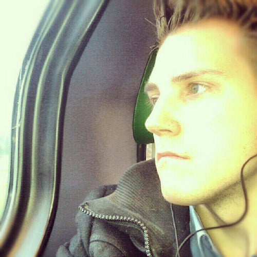 In de trein