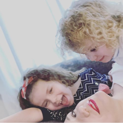 Mama met kinder
