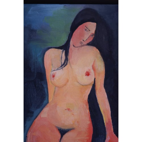 Olieverfschilderij naar Modigliani