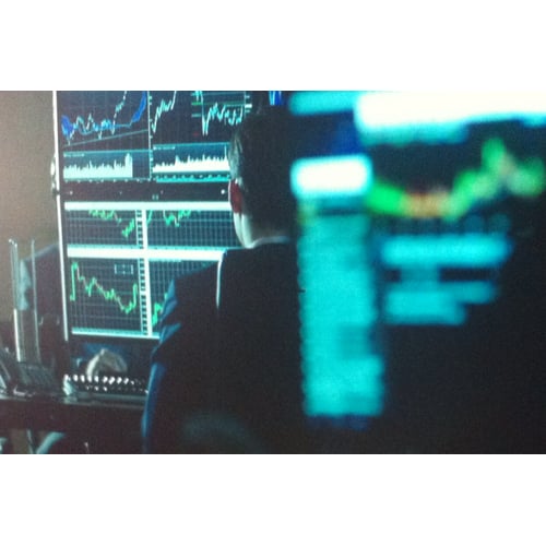 Trader's floor op beeld