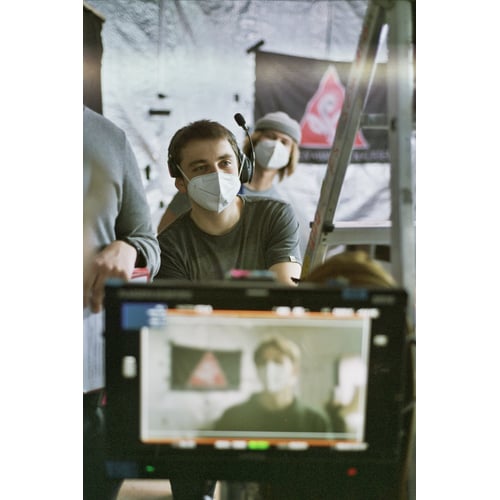 Me on the set of "Blind"