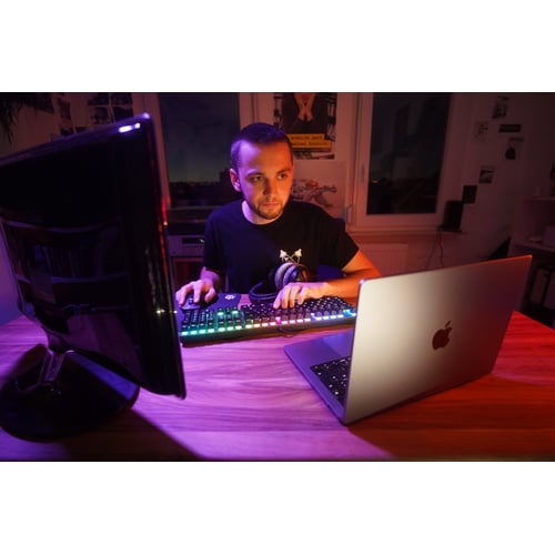 Me pretending to be very concentrated
